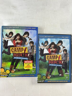 Disney Camp Rock Musical DVD Jonas Brothers Demi Lovato New Sealed has Slipcover