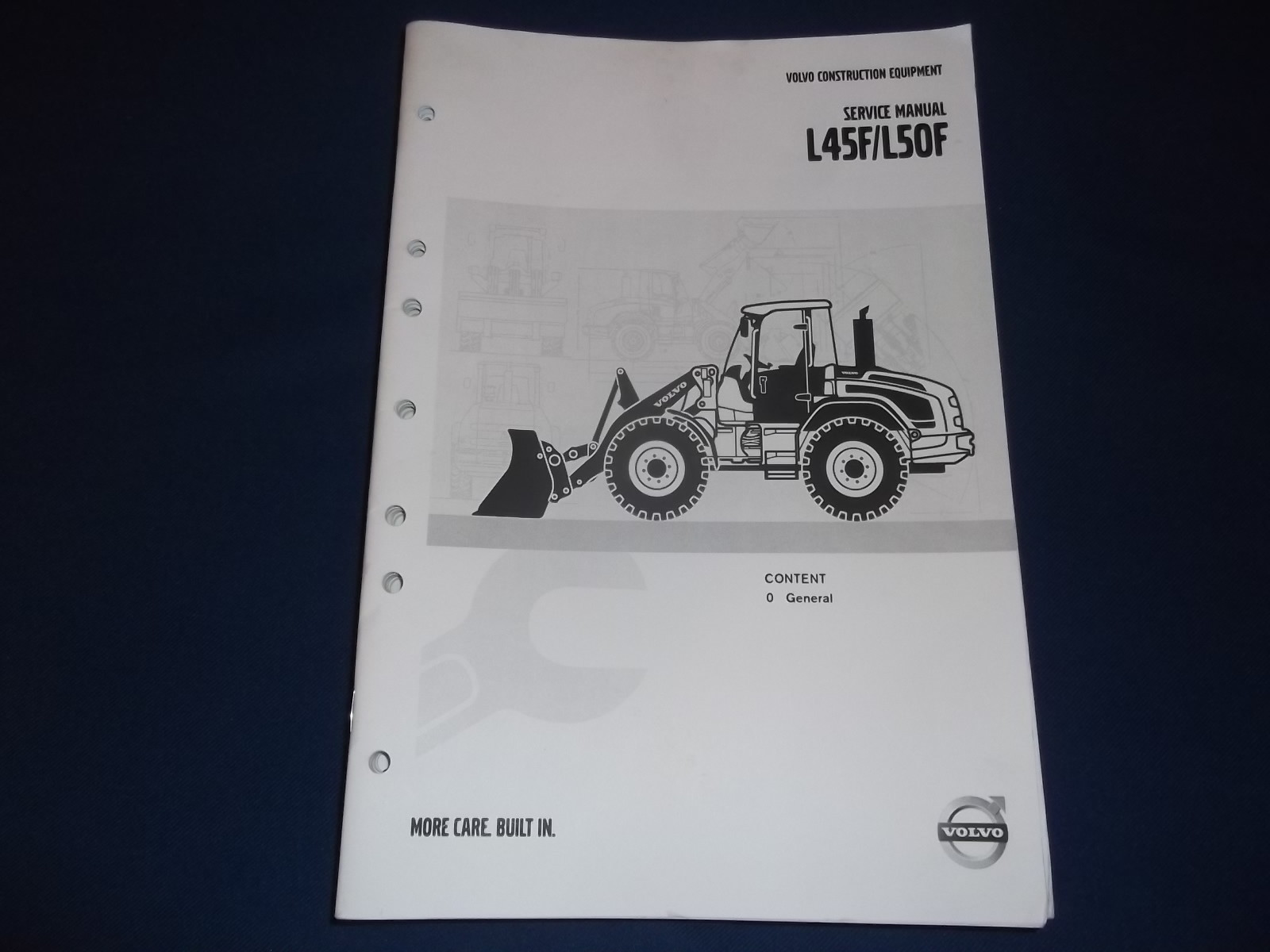 VOLVO L45F L50F WHEEL LOADER SERVICE SHOP REPAIR MANUAL BOOK SECTIONS 0-4 |  eBay
