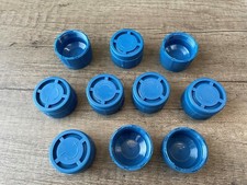Thermostatic Radiator Valve Decorators Screw Cap (Blue) x 10