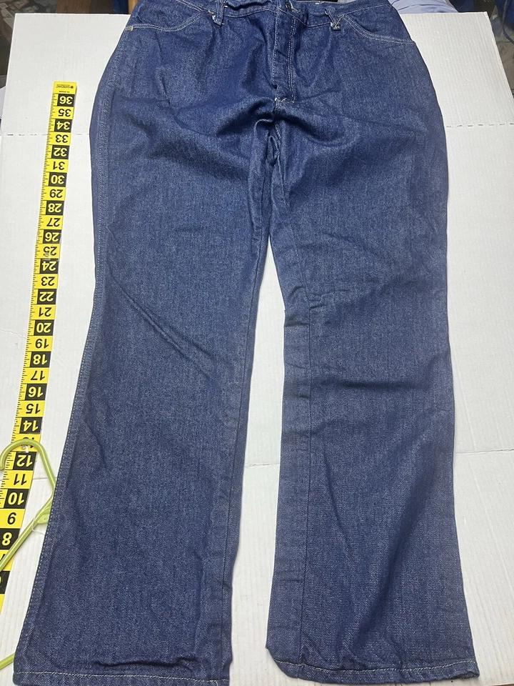 Bulwark FR Jeans Men’s 40x34 Cat2 2112 Dark Wash Denim Blue Straight - Image 2 of 4