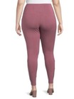 Terra and Sky Women’s Mauve Double Wide Waistband Soft Leggings 1X (16W-18W) NWT — photo 4