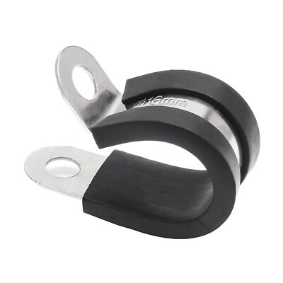 Suiwotin 20pcs 5/8 inch 16mm Cable Clamps Stainless Steel Wire Clamps Rubber ...