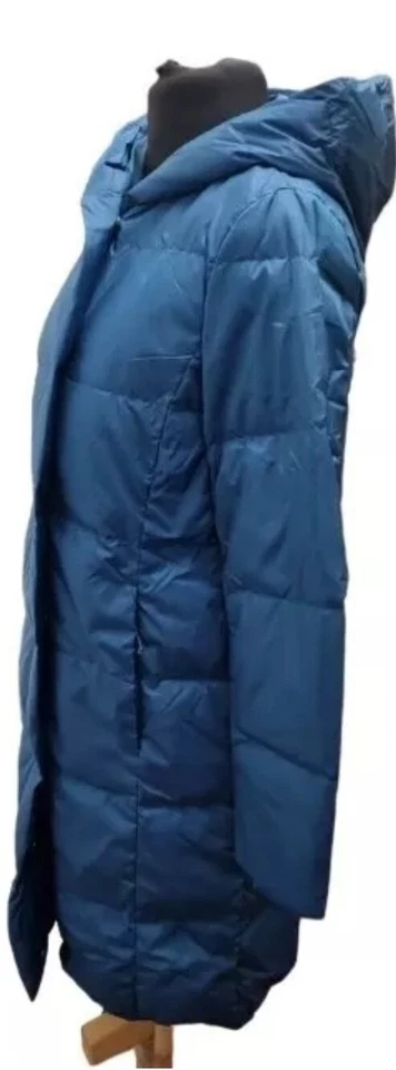 Lands End Teal Wrap Down Coat Womens Size UK XS REF RP93 - Image 2 of 4