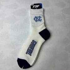 North Carolina Tar Heels NCAA Crew Socks For Bare Feet Size L Men's 10-13