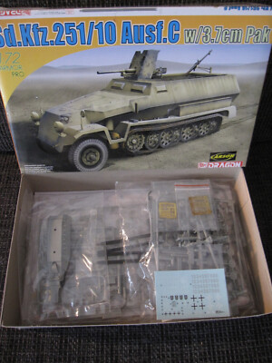 Sd.Kfz 251/10 Ausf. C mit 3,7cm Pak von Dragon im Maßstab 1:72 *NEU*