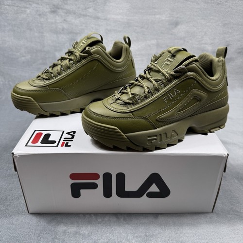 Fila Disruptor II Premium Lifestyle Shoes Green 5XM02277-300 Women's NEW