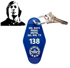 "NO COUNTRY FOR OLD MEN" Del Rio's Regal Motel PROP KEY TAG Anton Chigurh movie