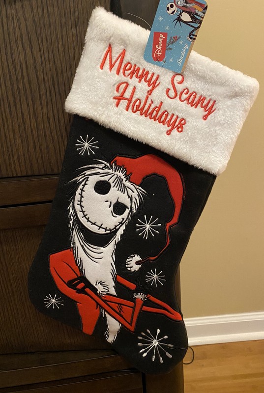 NEW WITH TAGS!! Disney Nightmare Jack Embroidered Christmas Stocking