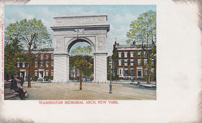 Washington Arch Start Of The 5th Ave New York Undivided Back Vintage Post Card