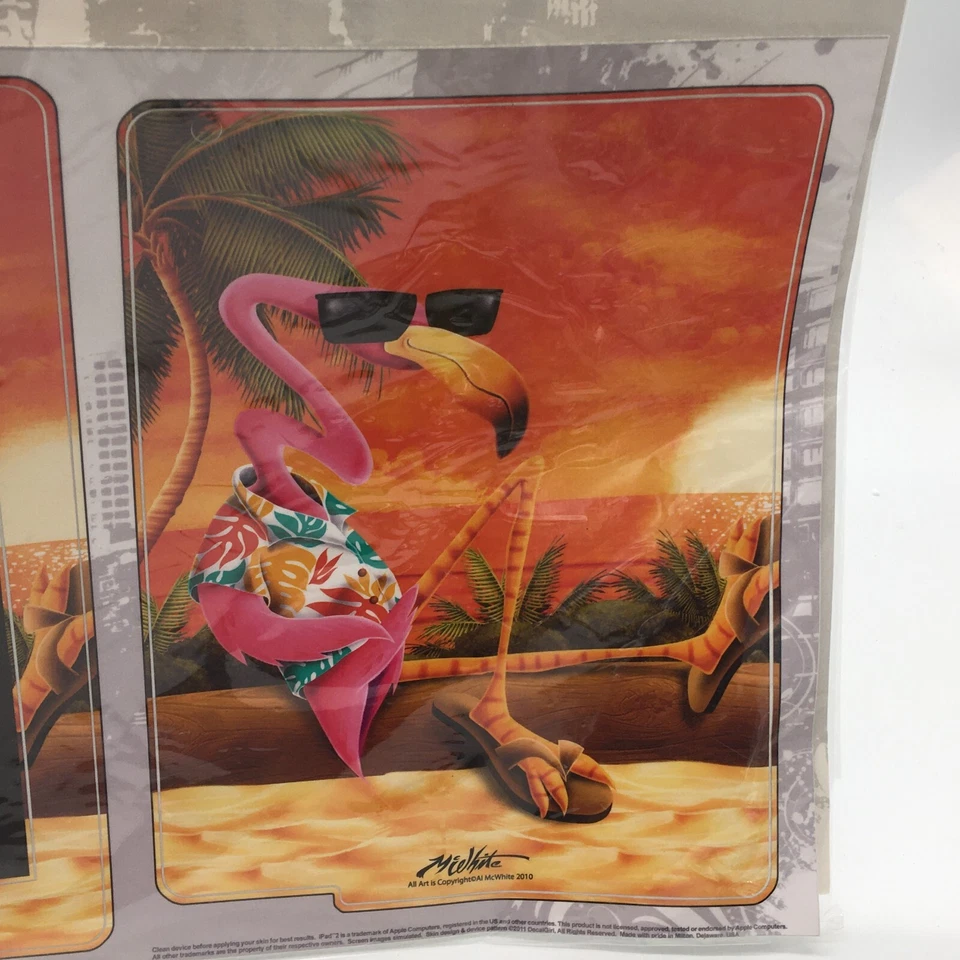 DecalGirl Skin Kit - Apple iPad 2 Pink Flamingo Protective SKIN & WALLPAPER - Image 3 of 4