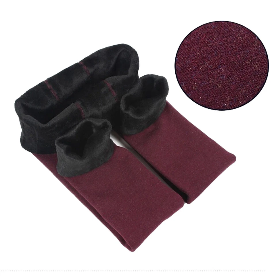 Mujeres Invierno Grueso Cálido Polar Forrado Térmico Elástico Ajustado Leggings Pantalones EE. UU. Foto 3 de 4