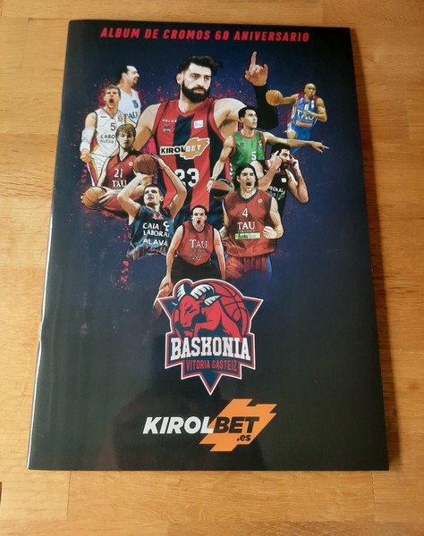 ALBUM STICKERS 60 ANIVERSARIO BASKONIA VITORIA/GASTEIZ.COMPLETA SIN PEGAR.BASKET
