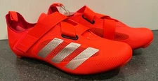 Adidas The Indoor Cycling 3 Hole Bike Shoes Orange US mens size 9 EU 42 2/3 Spin