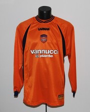 PISTOIESE 8 BISOLI MATCH-WORN VANNUCCI GARMAN MAGLIA INDOSSATA STAGIONE 2001/02