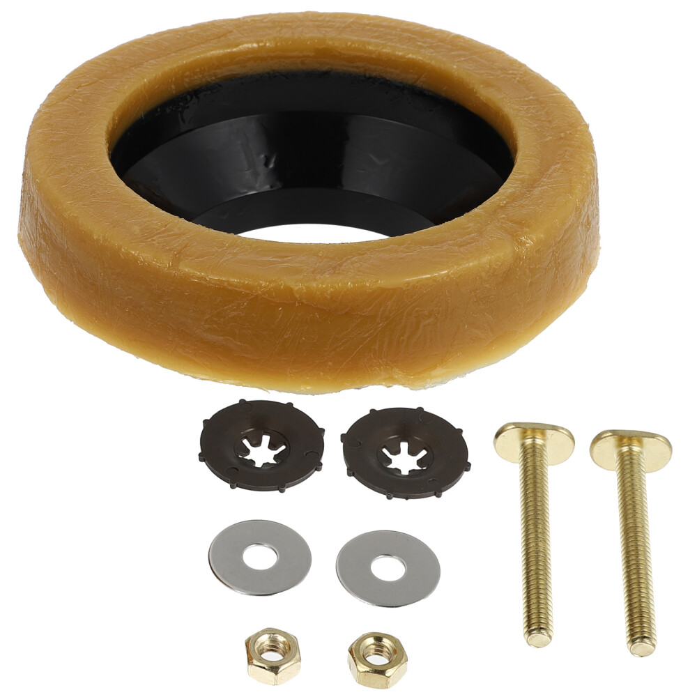 Toilet Seal Stainless Steel Plastic Wax Ring Gasket Spacer Kit eBay