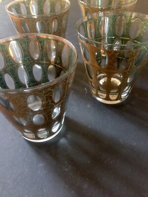 1950s Eight Gilded Cocktail Glasses | eBay UK