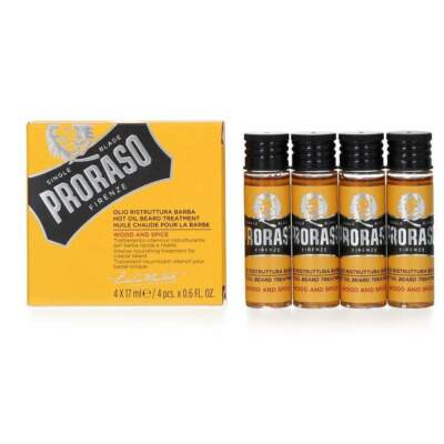 Proraso Hot Oil Beard Treatment - Wood & Spice 4x17ml