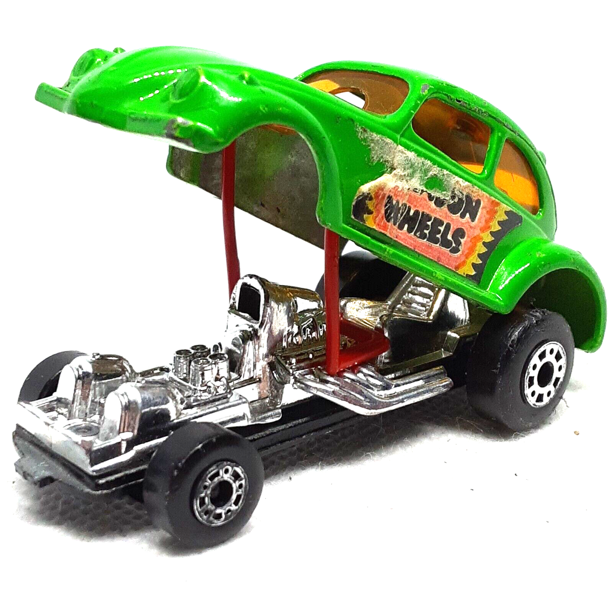 Lesney Matchbox Superfast Dragon Wheels VW No.43 1972 Lime Green