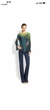 Akris Punto Silk Surfer Blouse Size 8