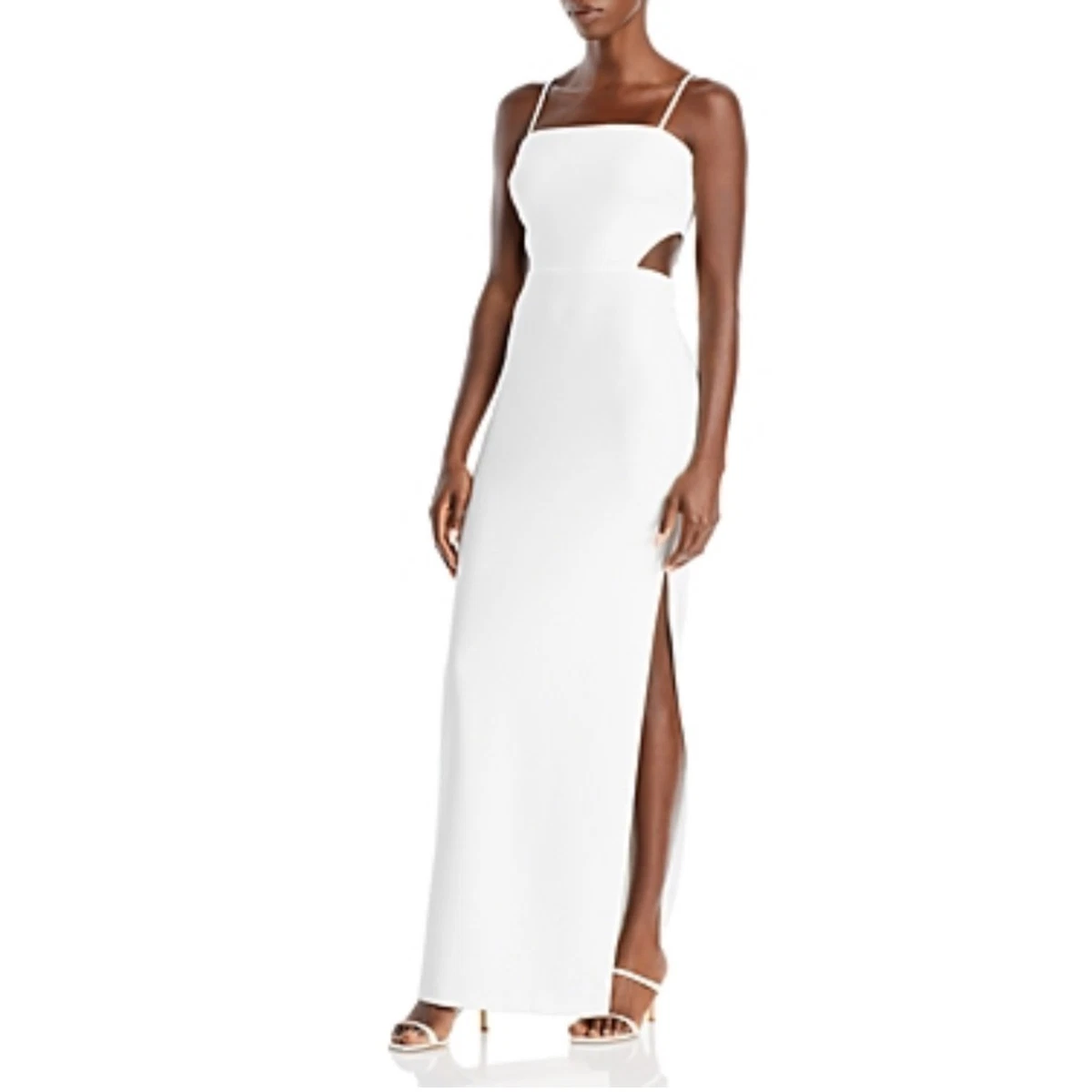 aqua by aqua white dress Blu Dresses Sleeveless Mini Dress With Intricate Broderie Anglaise Embroidery Aqua L97207 Women's White Sleeveless