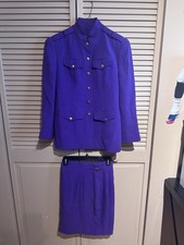 Dana Buchman Womens Purple Blazer and Skirt