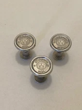 NEW - (3)  DISSTON #3 HAND SAW MEDALLIONS & NUTS - U.S.A. - FREE SHIPPING