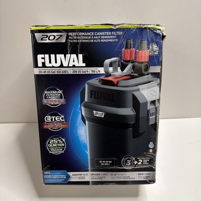 FLUVAL 207 PERFORMANCE CANISTER FILTER - UP TO 45 GALLON Parts Only! Broke Latch
