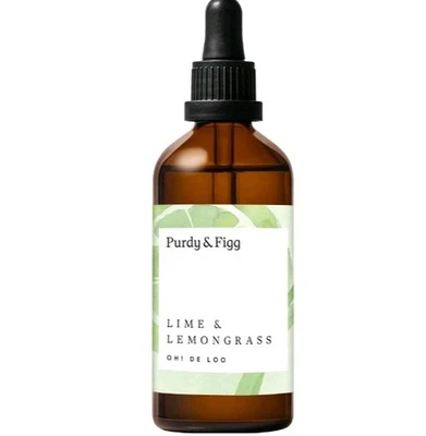 Purdy & Figg | Oh! de Loo Toilet Freshener | 90ml | Lime & Lemongrass Natural