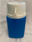 VINTAGE 1973 THE WORLD OF BARBIE BLUE MATTEL THERMOS VERY CLEAN INC STOPPER+ CUP — photo 3