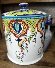 Espana Bocca Tabletops Unlimited Lifestyle Ice Bucket with Scoop Floral Paisley 