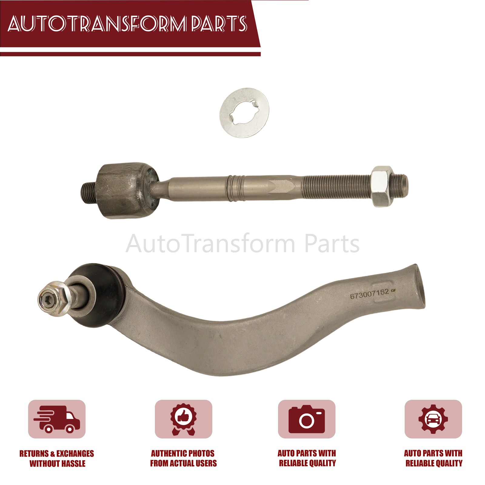 For 2019-2023 Maserati Levante 673007162 Right Inner Tie Rod Ball Joint US