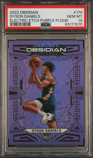 2021-2022 OBSIDIAN - DYSON DANIELS RC ROOKIE  - PURPLE ETCH #/49 PSA10 - POP 1