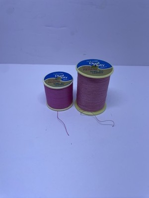 Vintage Thread J&P Coats Dual Duty Pink. Mostly Full Spools