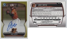 2023 Bowman Chrome Prospect Yellow Refractor /75 Joey Ortiz Rookie Auto RC