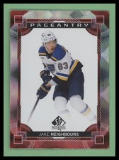 2024-25 SP Authentic Pageantry Red #P-14 Jake Neighbours St. Louis Blues