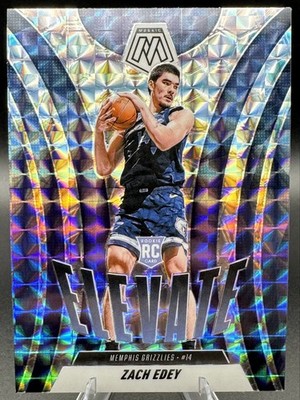2024-25 Panini Mosaic Zach Edey ELEVATE Mosaic Prizm Silver RC #12 Grizzlies