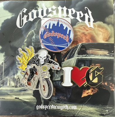 Godspeed New York 3 piece pin set brand new