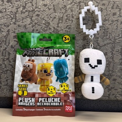 Minecraft Series 3 Plush Hanger Snow Golem Blind Bag Backpack Clip Mojang NEW
