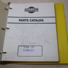 MULLER VAP 55 RODILLO COMPACTADOR Piezas Manual libro catálogo lista tambor vibratorio
