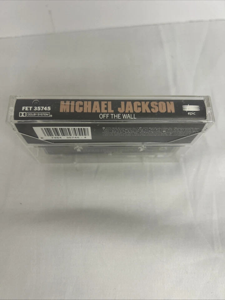 Michael Jackson Off The Wall Cassette Tape Reissue Funk Soul R&B 1979 Album MJ Foto 3 de 4