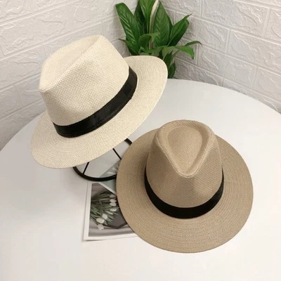 pour chapeau de Paille avec pour bord 6,8cm pour Homme pour femme 58cm - Photo 1/4