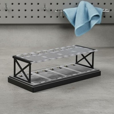 1:64 Parking Lot Display Space-Saving Double Tier Car Display Rack for Desk