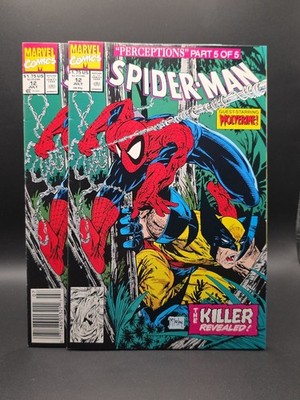 Spider-Man Perceptions Part 5 of 5 #12 Direct & Newsstand (Marvel 1991)