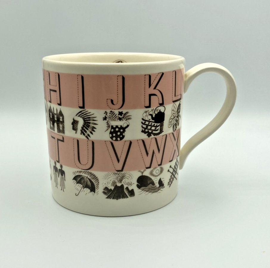 Wedgwood Pink Alphabet Mug - Eric Ravilious | eBay UK