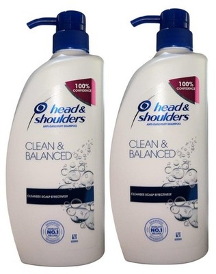 2 PK Head & Shoulders Anti-Dandruff Shampoo Clean & Balanced 22 FLOZ Pump Bottle