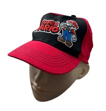 Super Mario Boys Hat Cap One Size Red Black