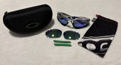 Oakley Jawbone BMX Chrome Sunglasses - Jade/Violet Iridium Vented - VERY NICE