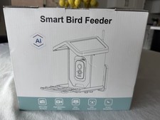 Smart Bird Feeder with Camera Solar Powered, AI Identify Bird Species 2.5k Blue