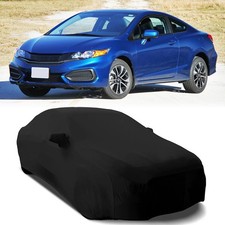 Car Cover Indoor Stain Stretch Dust-proof Custom Black For Honda Civic 2000-2015