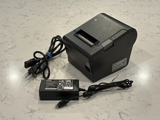 Epson TM-T88VI model M338A thermal POS receipt printer w/ power supply - Tested